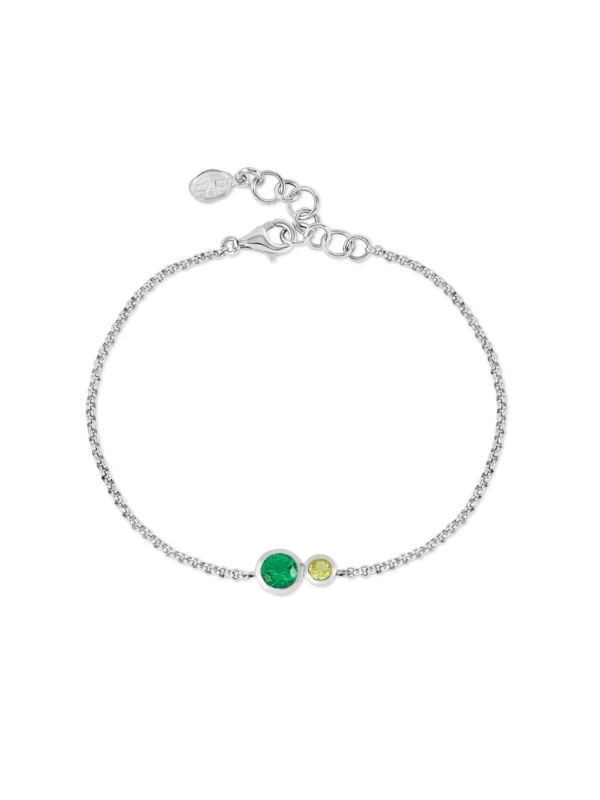 Dower & Hall 'Greens' Tutti Frutti Duo Chain Bracelet
