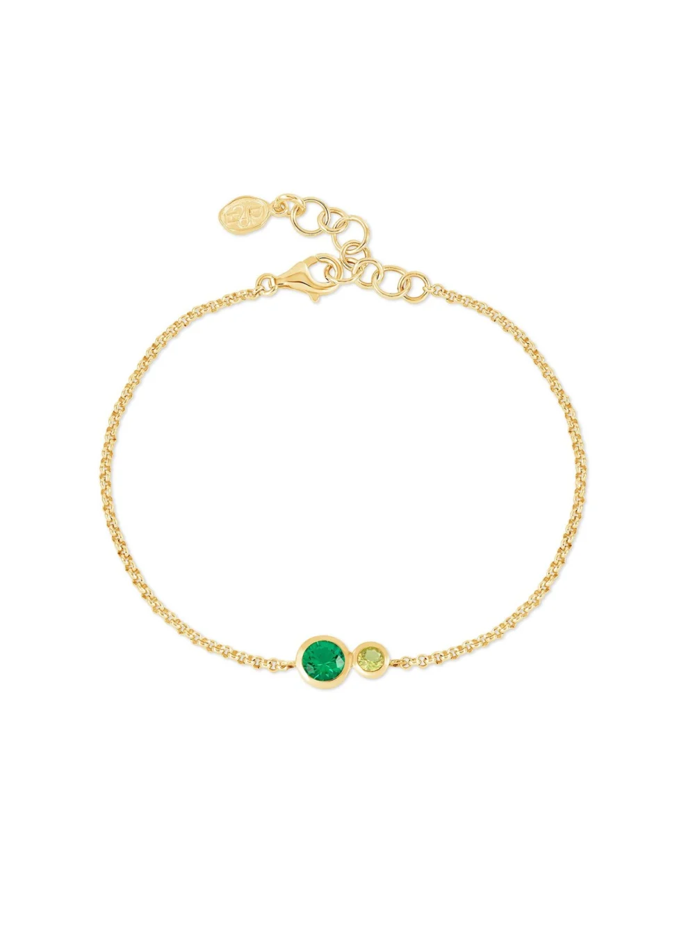 Dower & Hall 'Greens' Tutti Frutti Duo Chain Bracelet, view 4