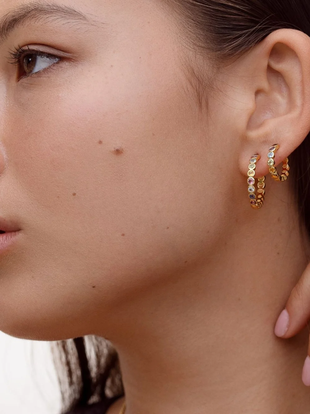 Dower & Hall Large Tutti Frutti Hoops, view 3