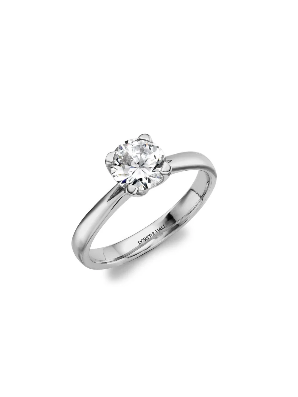 Dower & Hall Lotus Diamond Engagement Ring