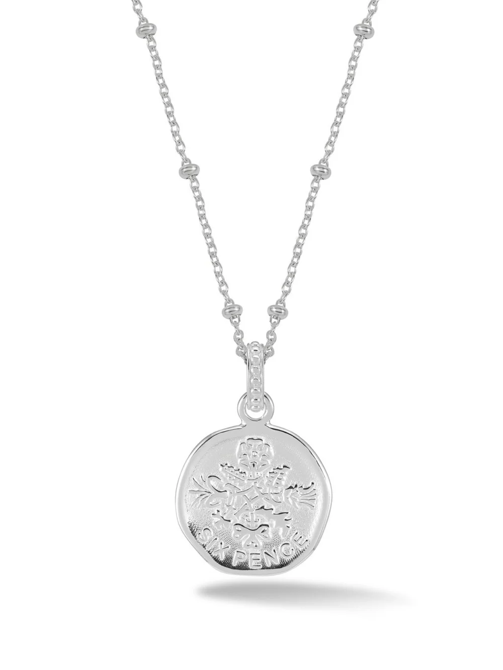 Dower & Hall Lucky Sixpence Talisman Necklace