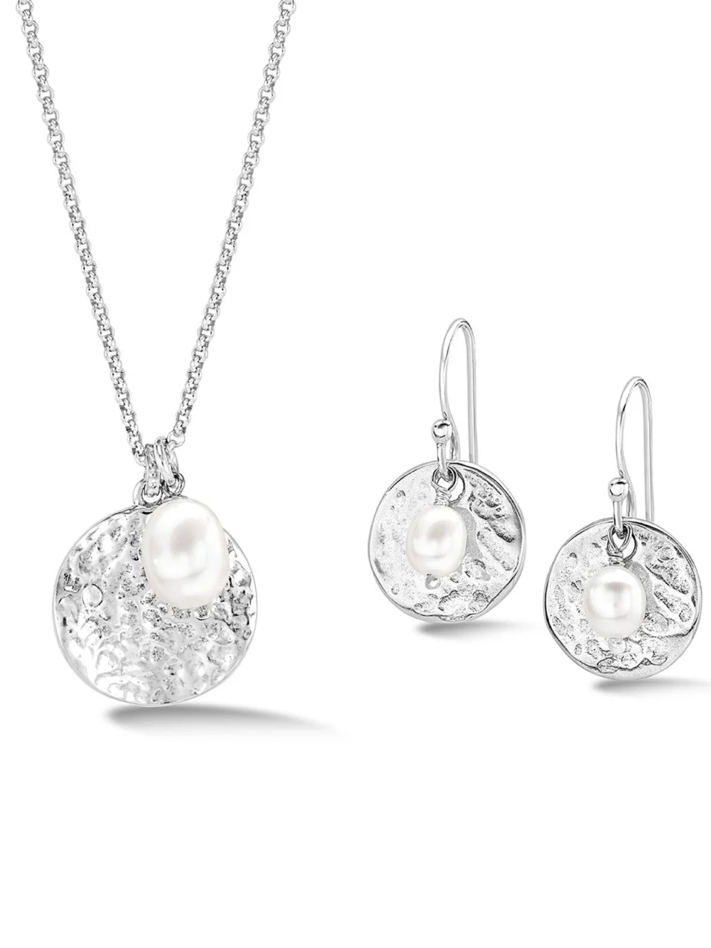 Dower & Hall Luna Pearl Necklace & Earrings Set