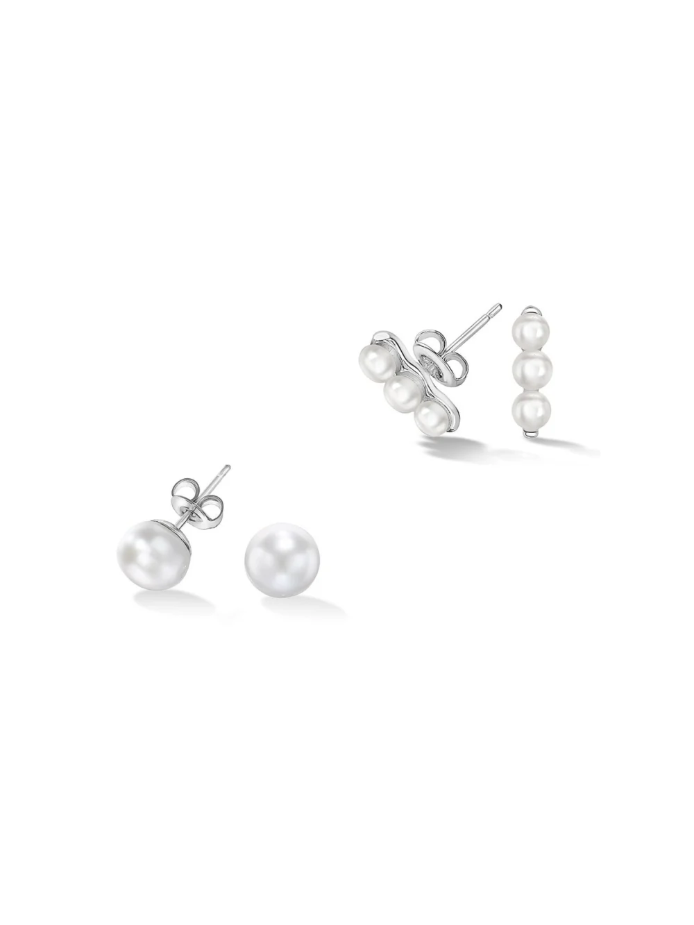 Dower & Hall Luna Pearl Studs Set