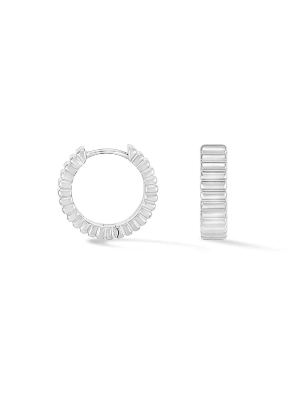 Dower & Hall Medium Humbug Huggie Hoops