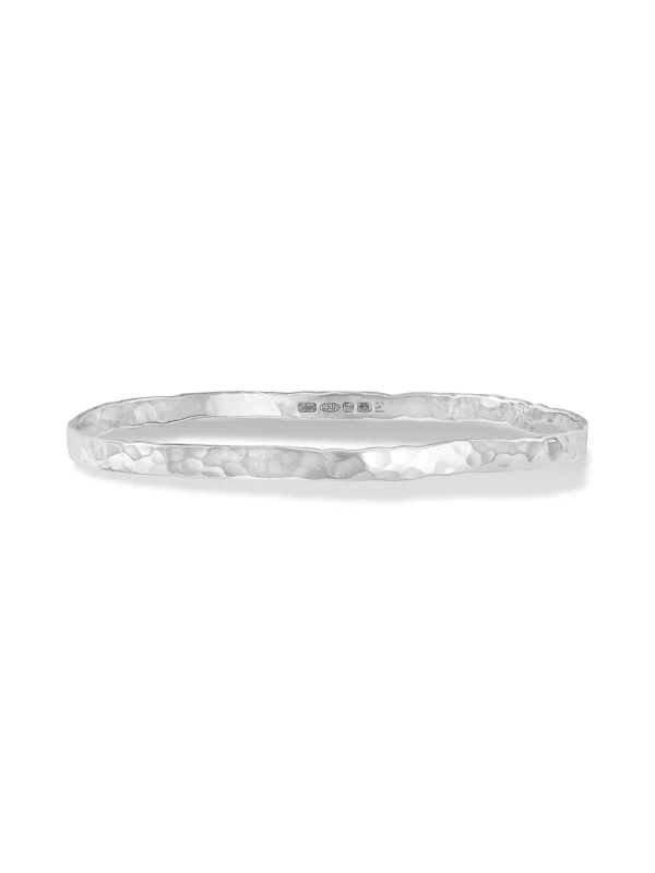 Dower & Hall Men's 4mm Hammered Nomad Bangle