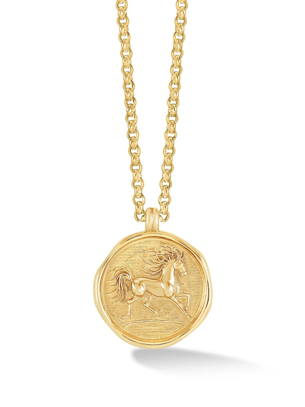 Dower & Hall Men's Fire Horse Talisman Necklace, view 4