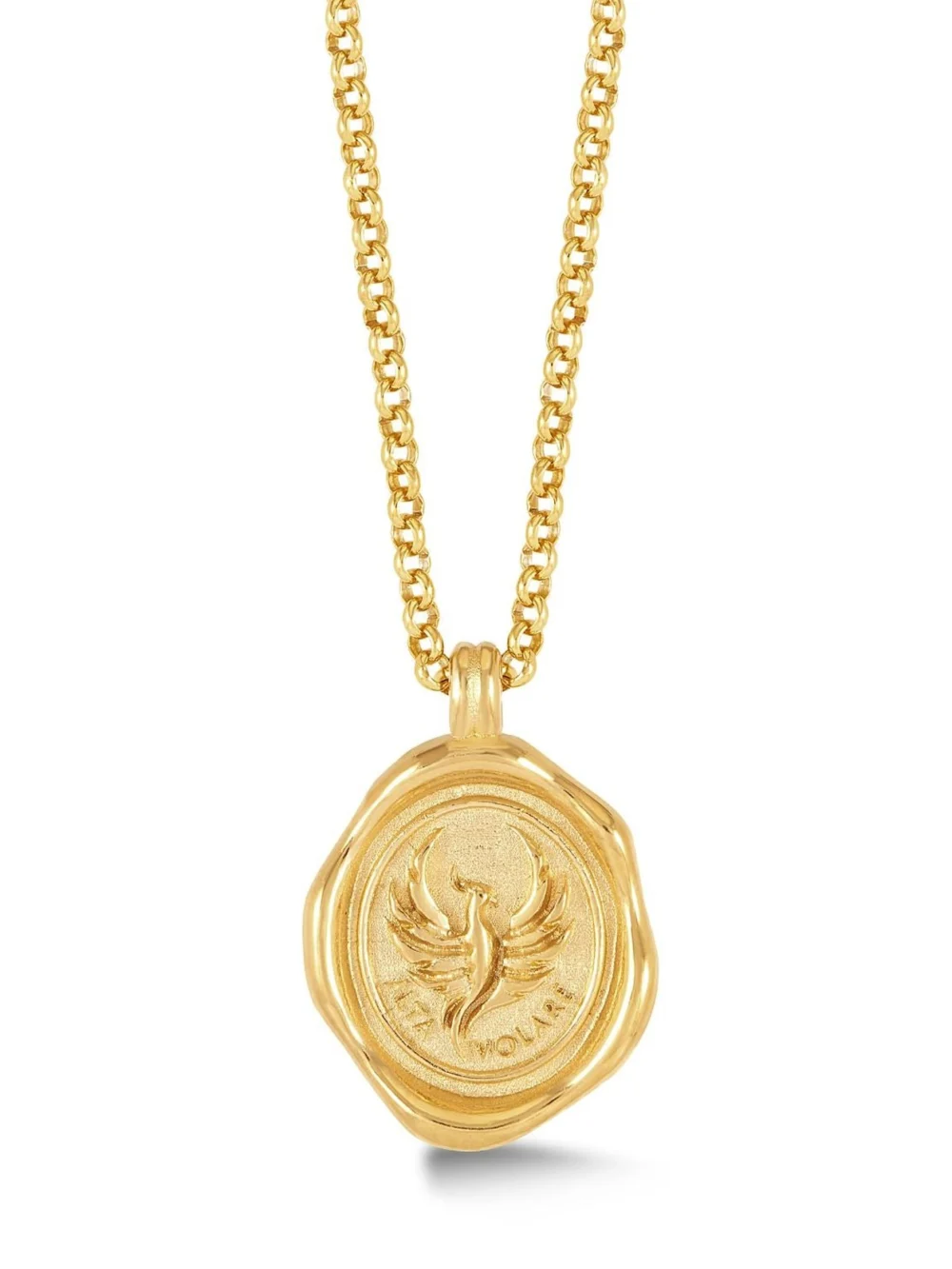 Dower & Hall Men's 'Fly High' Phoenix Talisman Necklace, view 4