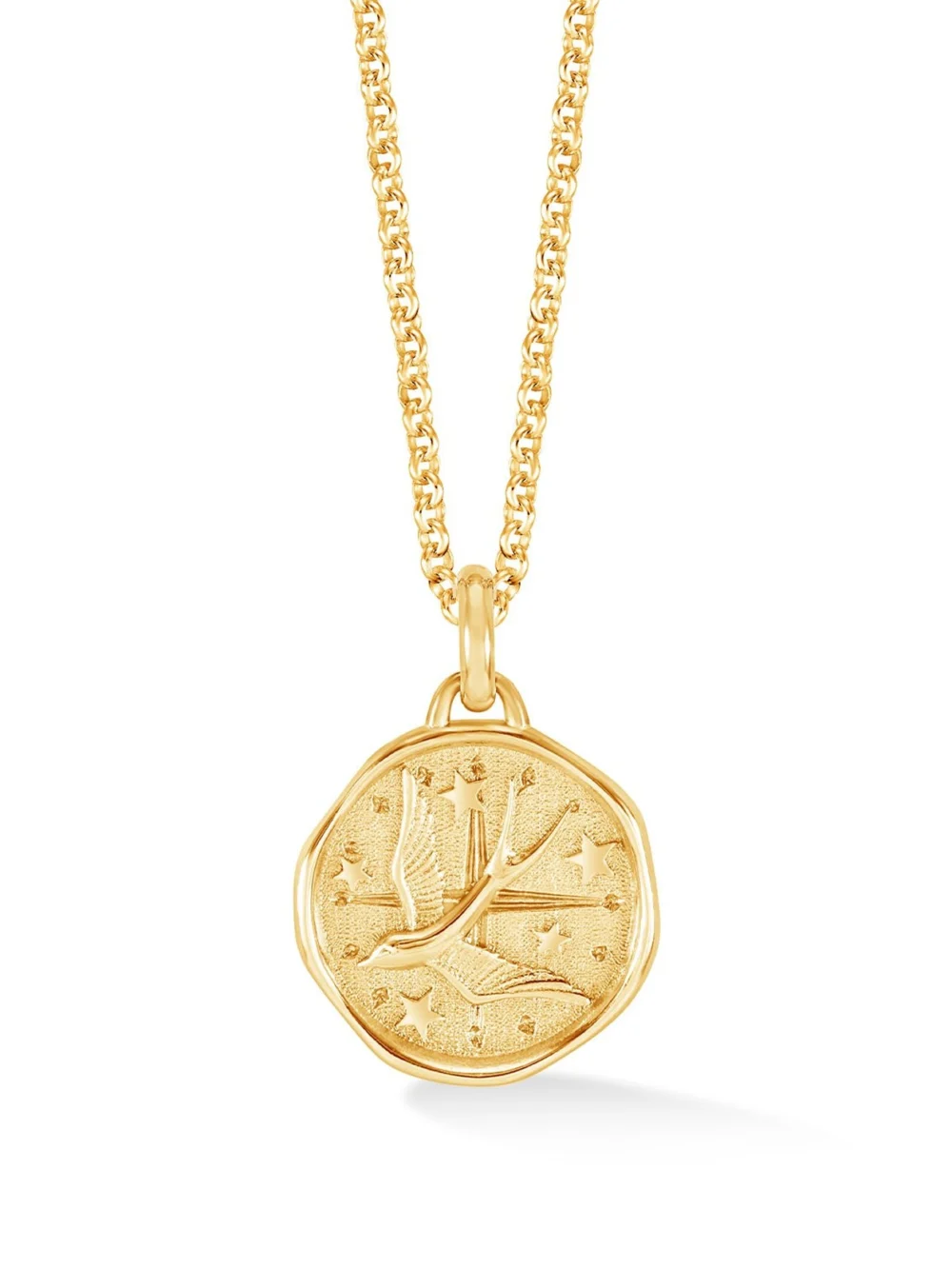 Dower & Hall Men's Flying Swallow Talisman Necklace, view 5