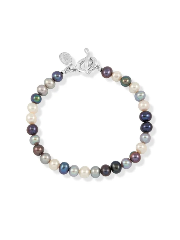 Dower & Hall Men's Mixed Luna Pearl Bracelet