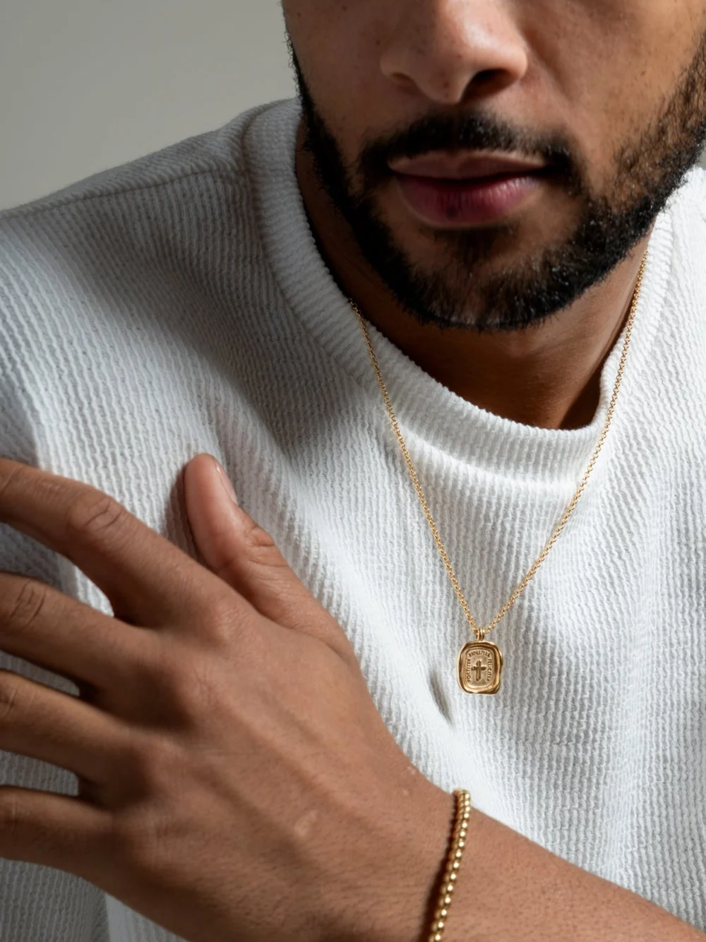 Dower & Hall Men's Success Talisman Necklace, view 2