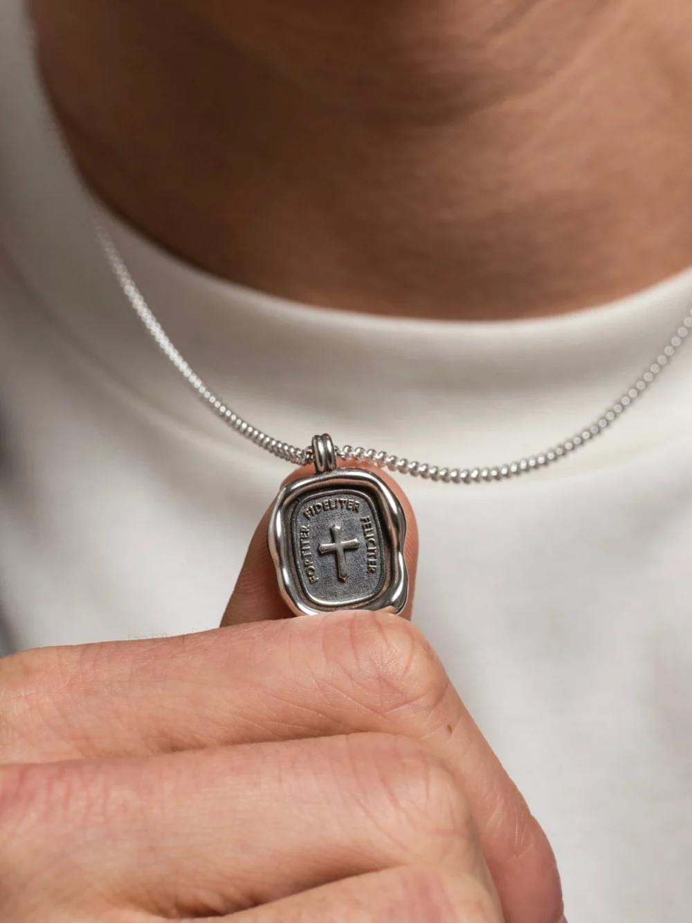 Dower & Hall Men's Success Talisman Necklace, view 6