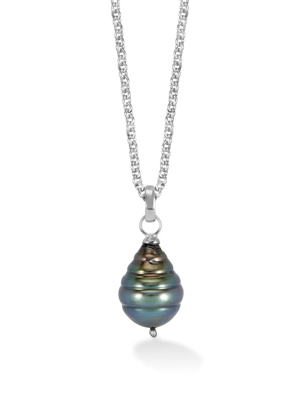 Dower & Hall Men's Tahitian Luna Pearl Pendant