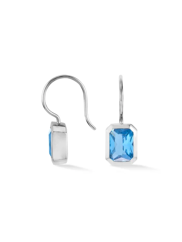 Dower & Hall Octagon Blue Topaz Earrings