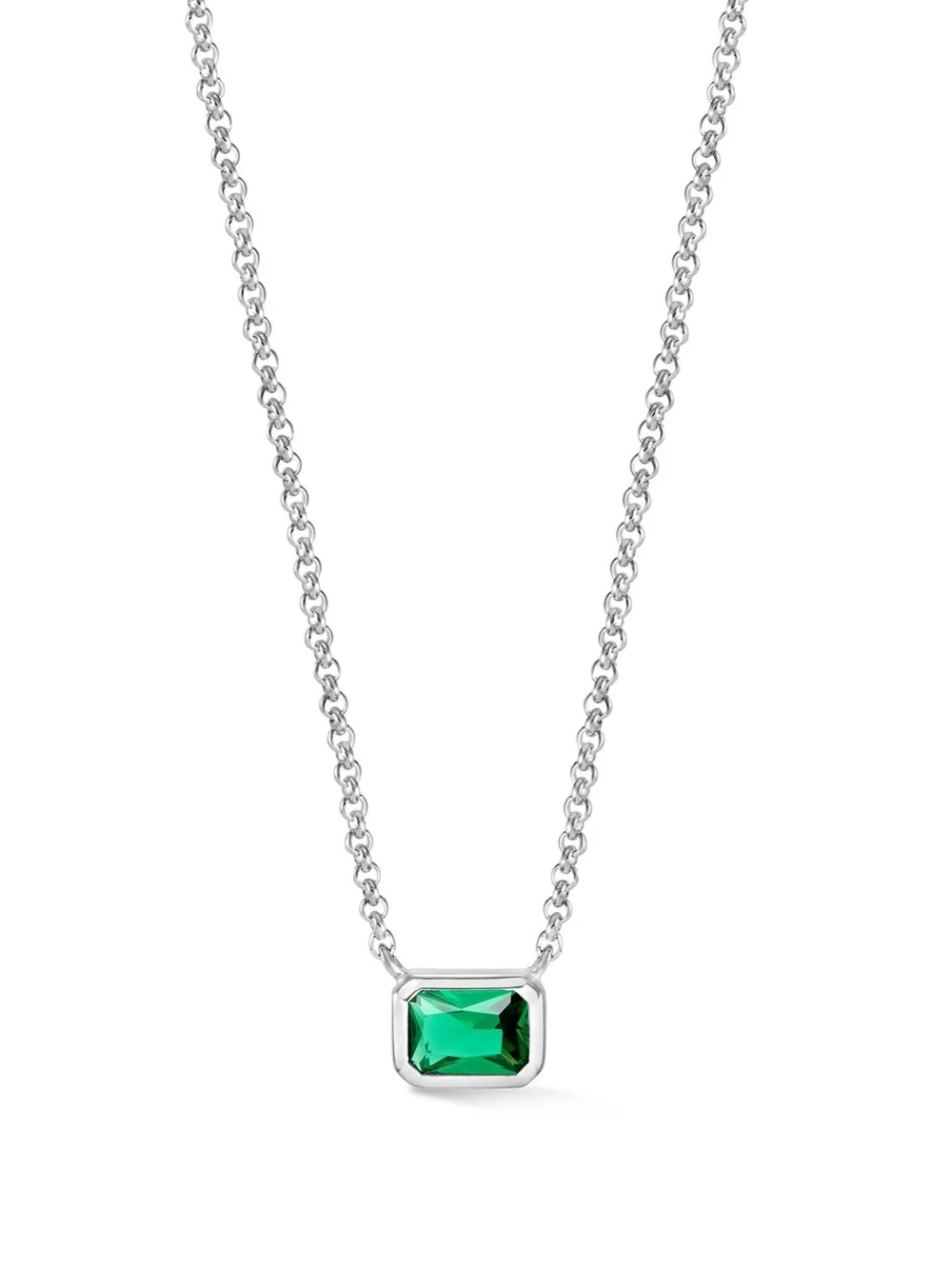 Dower & Hall Octagon Green Garnet Tutti Frutti Necklace, view 4