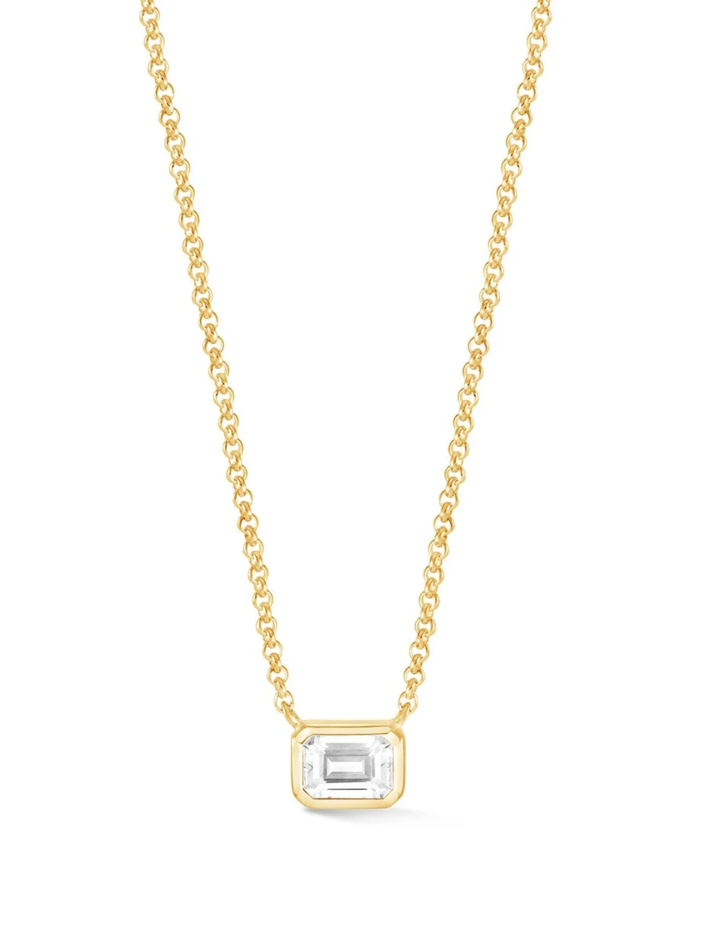 Dower & Hall Octagon White Topaz Tutti Frutti Necklace