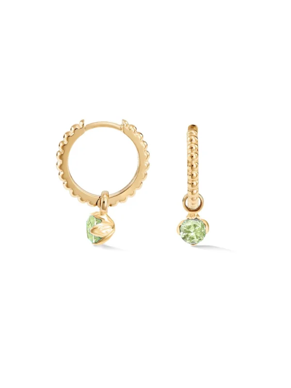 Dower & Hall Peridot Orissa Hoops
