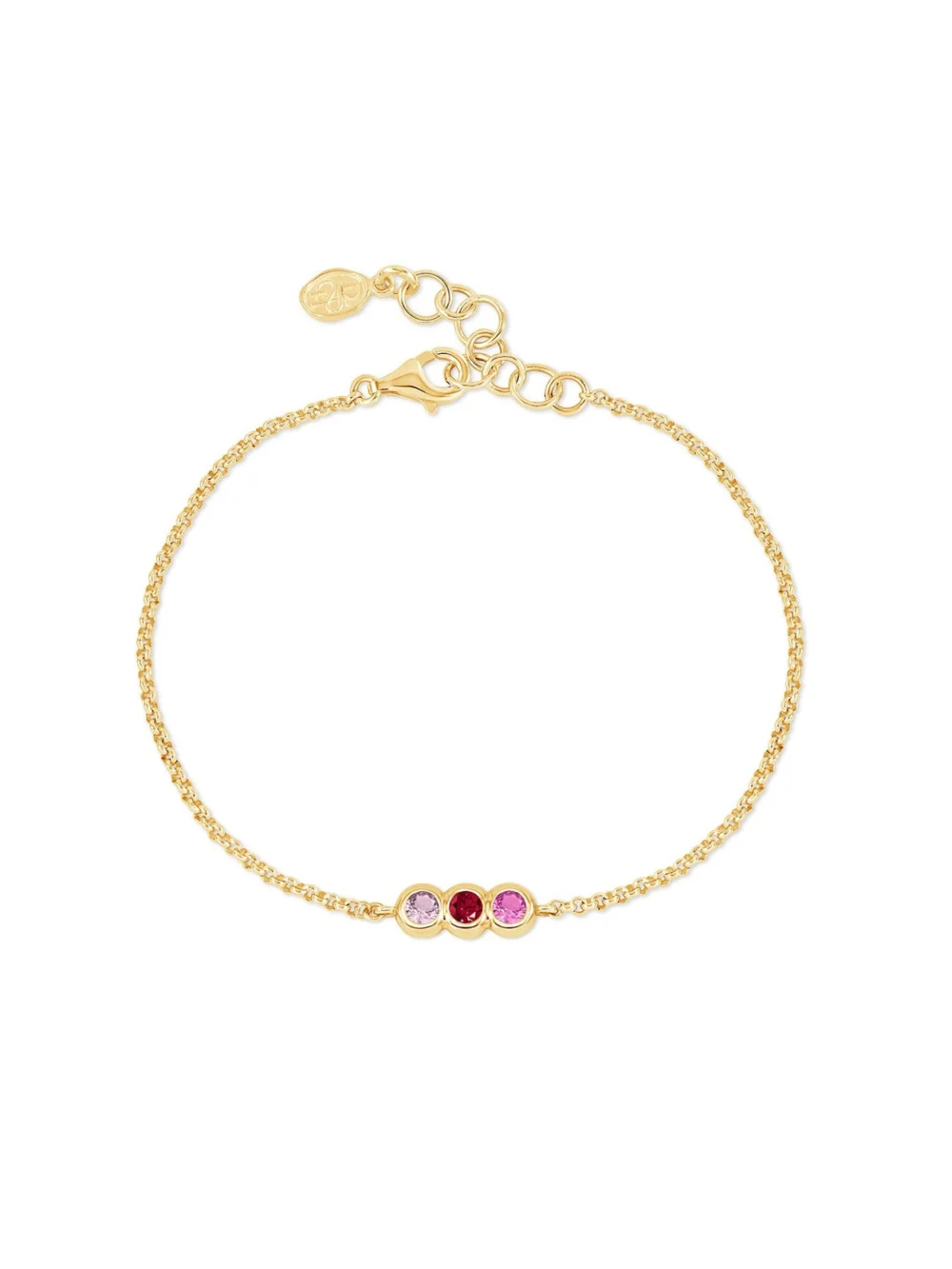 Dower & Hall 'Pinks' Tutti Frutti Chain Bracelet, view 4