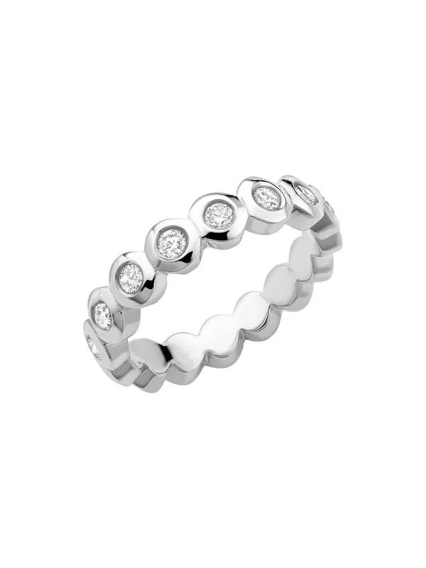 Dower & Hall Platinum Dotty Full Eternity Ring - 0.50CT