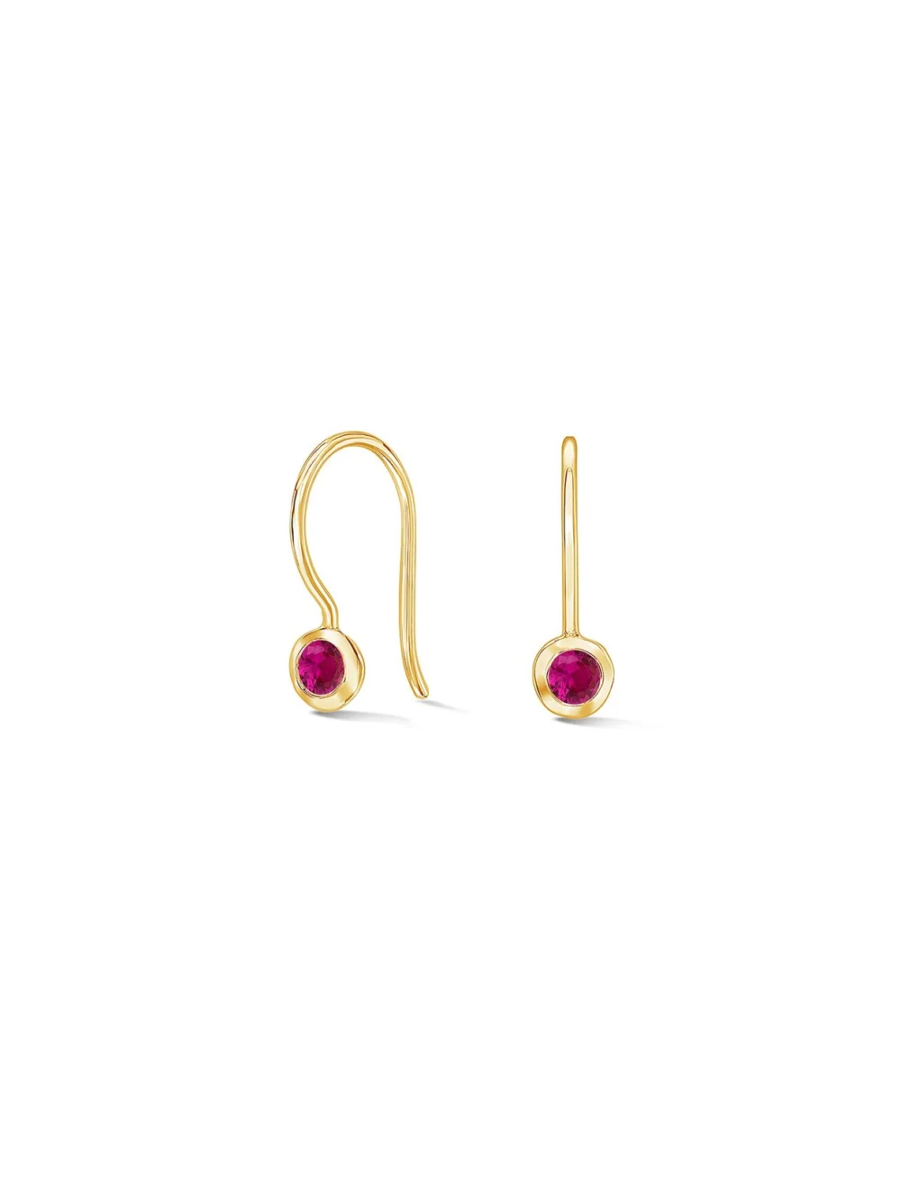 Dower & Hall Ruby Dewdrop Earrings