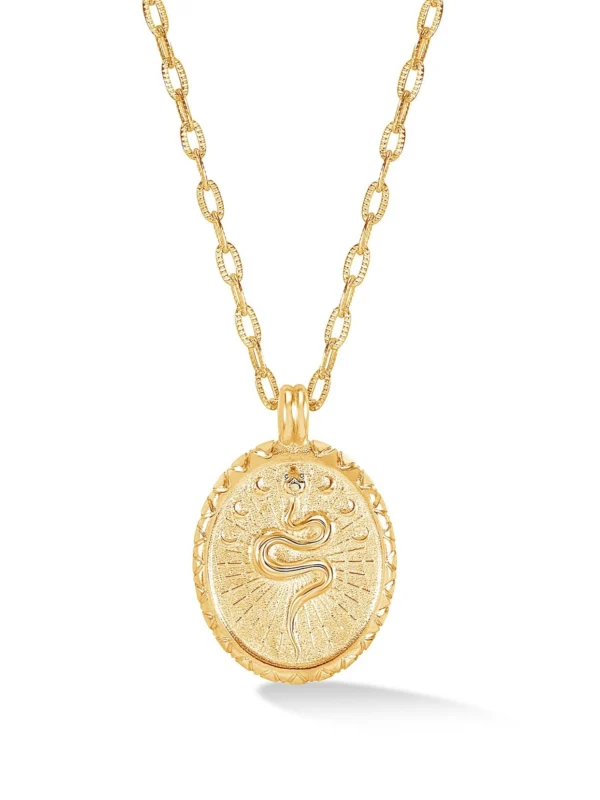 Dower & Hall Snake Talisman Necklace