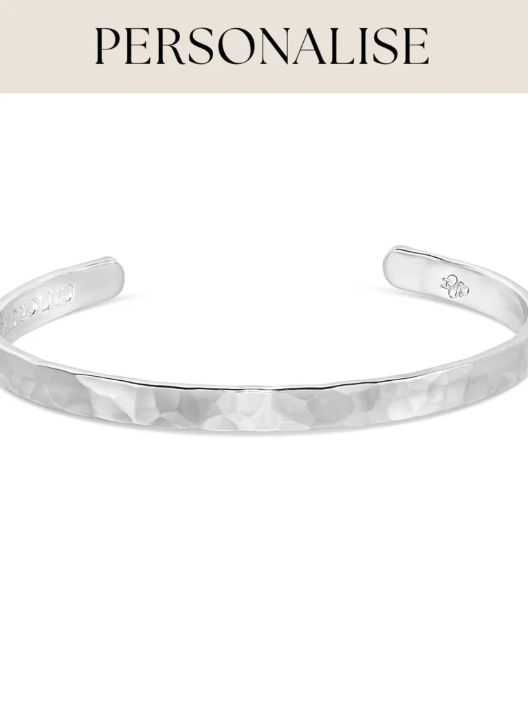 Dower & Hall Stampable Hammered Nomad Bangle