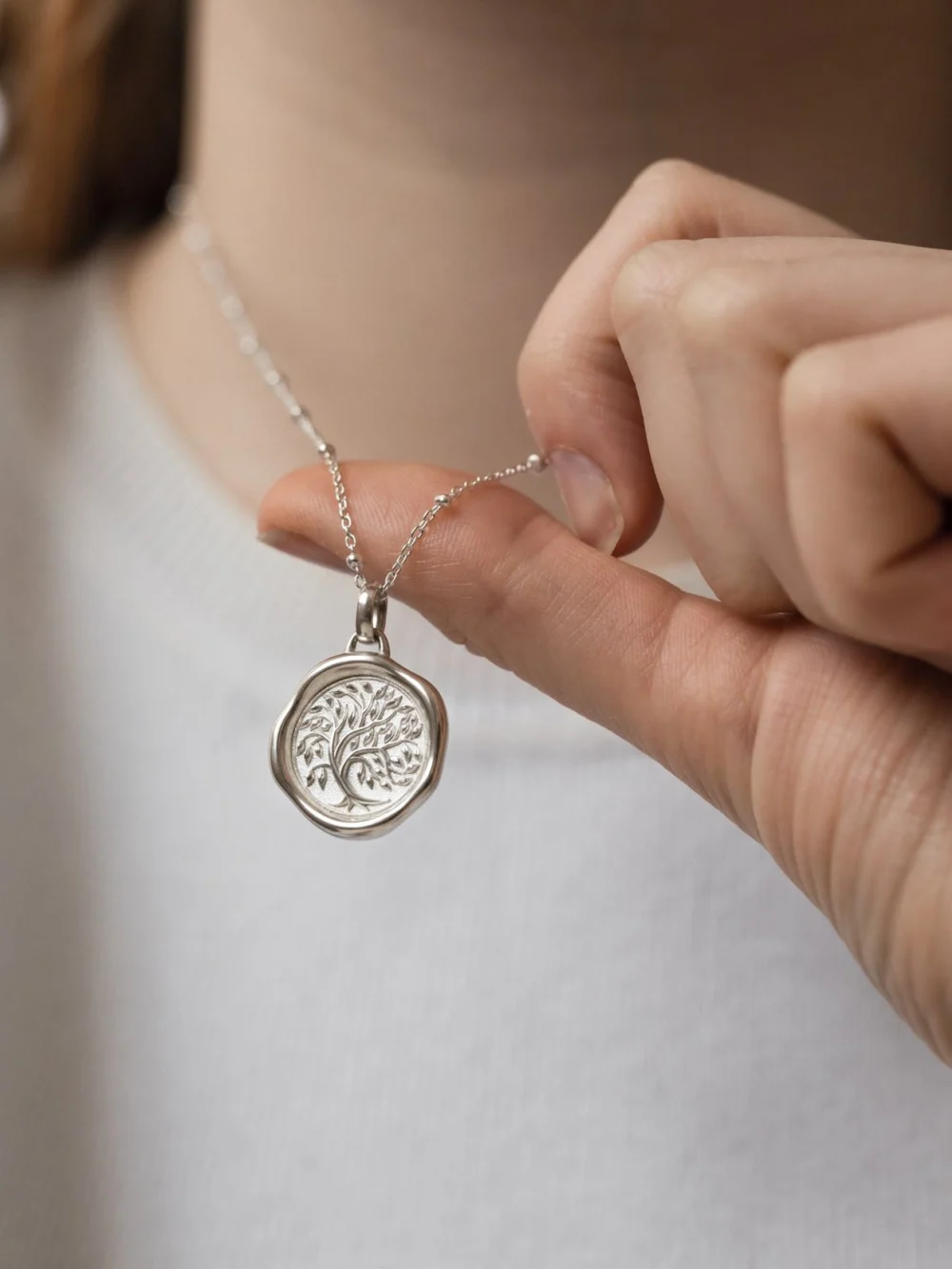 Dower & Hall Tree of Life Talisman Necklace, view 6