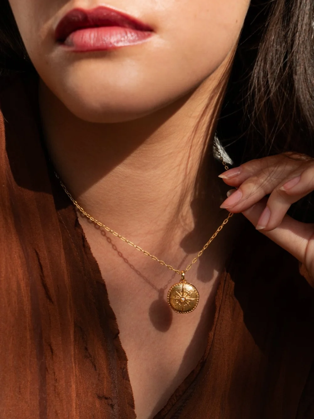 Dower & Hall True North Diamond Photo Locket, view 2