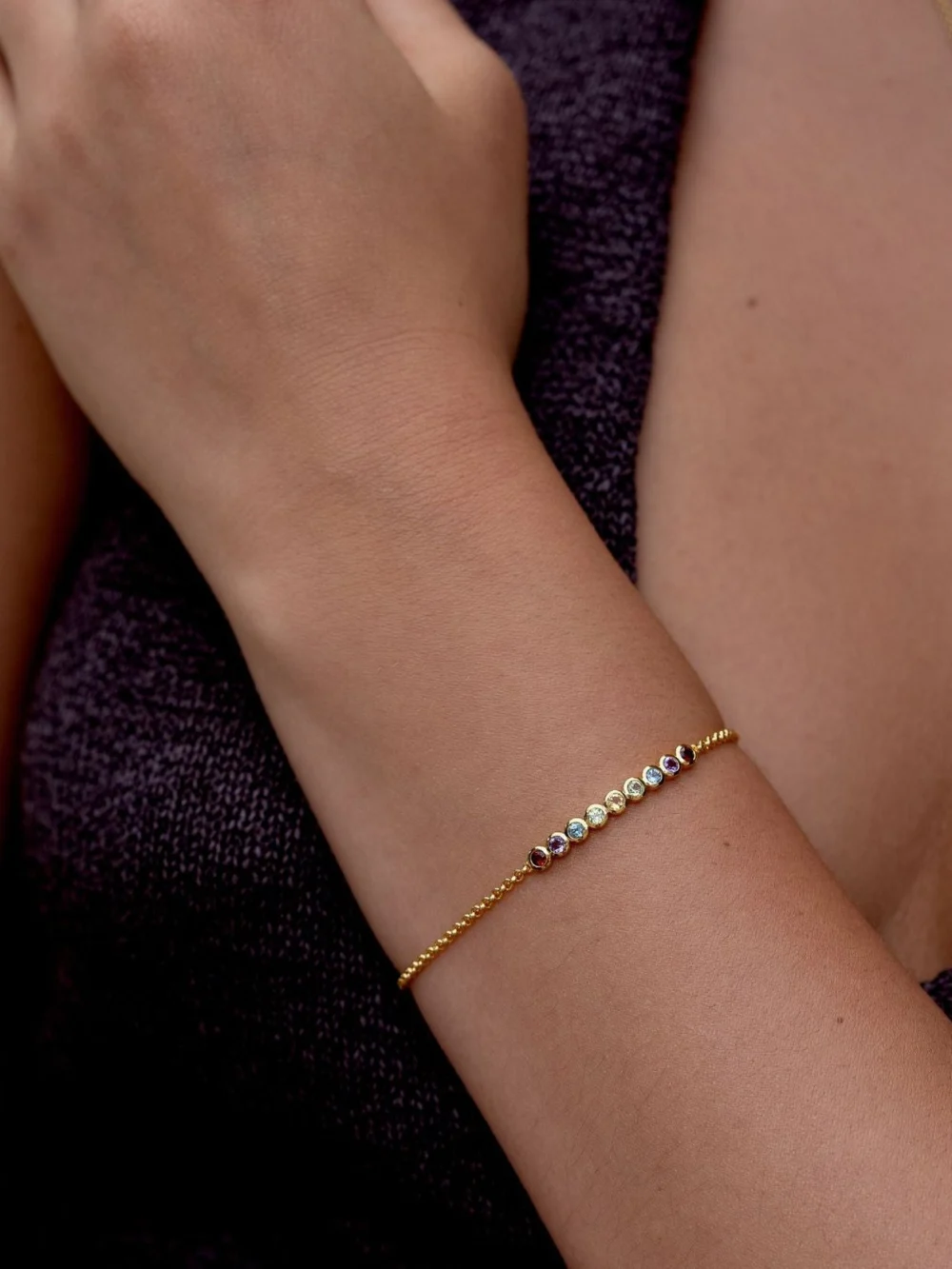 Dower & Hall Tutti Frutti Bar Bracelet, view 2