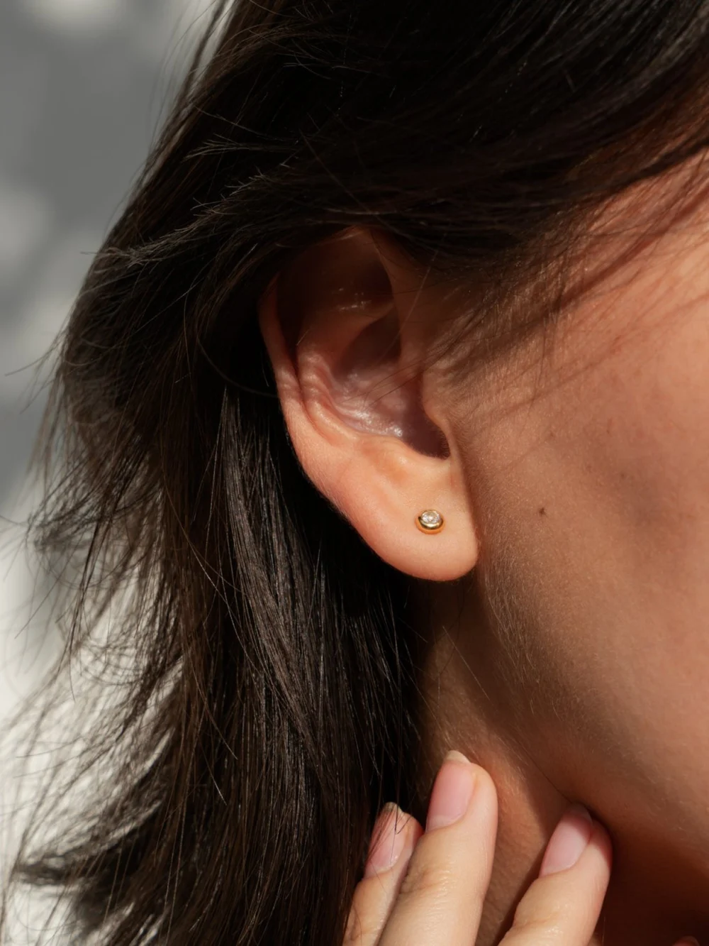 Dower & Hall White Sapphire Dewdrop Earring Set, view 2