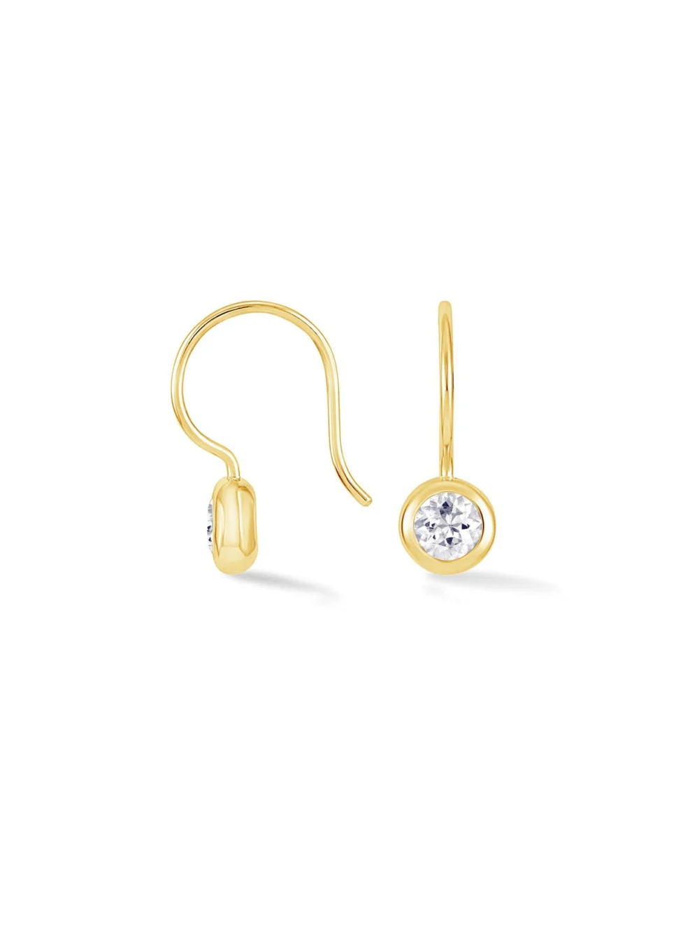 Dower & Hall White Topaz Dewdrop Earrings, view 4