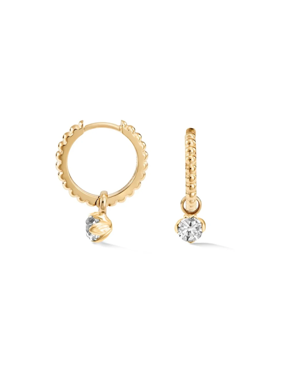 Dower & Hall White Topaz Orissa Hoops