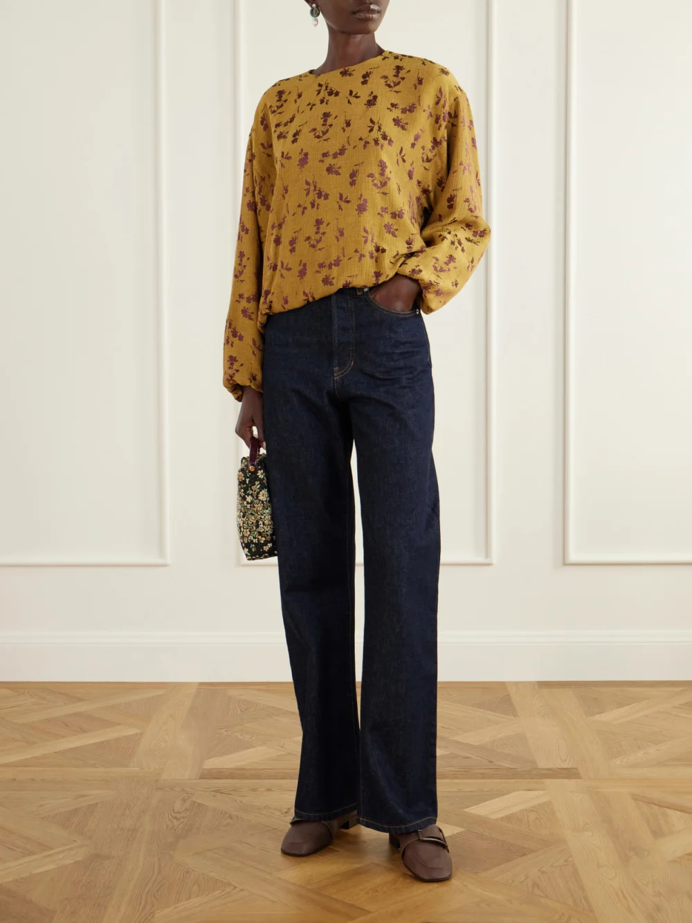 Dries Van Noten Buckle-detailed Leather Loafers, styled view