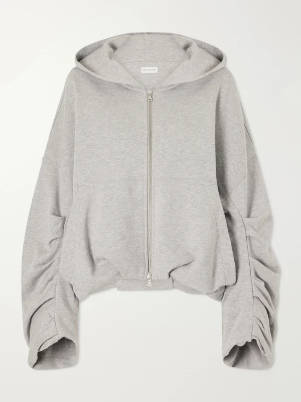 Dries Van Noten Cotton-jersey Zip-up Hoodie