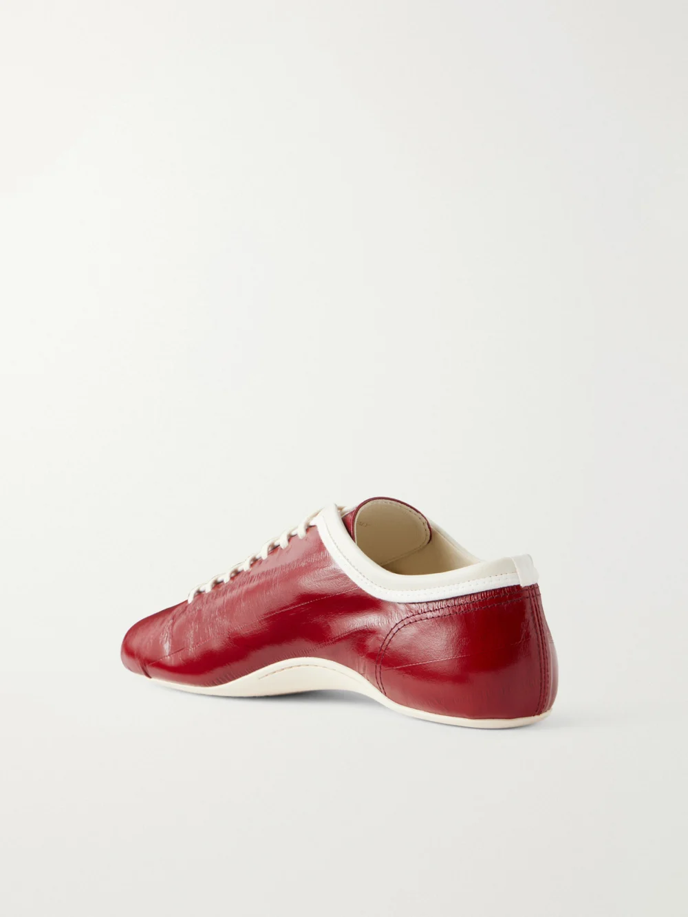 Back view of the Dries Van Noten Eel-effect Leather Sneakers