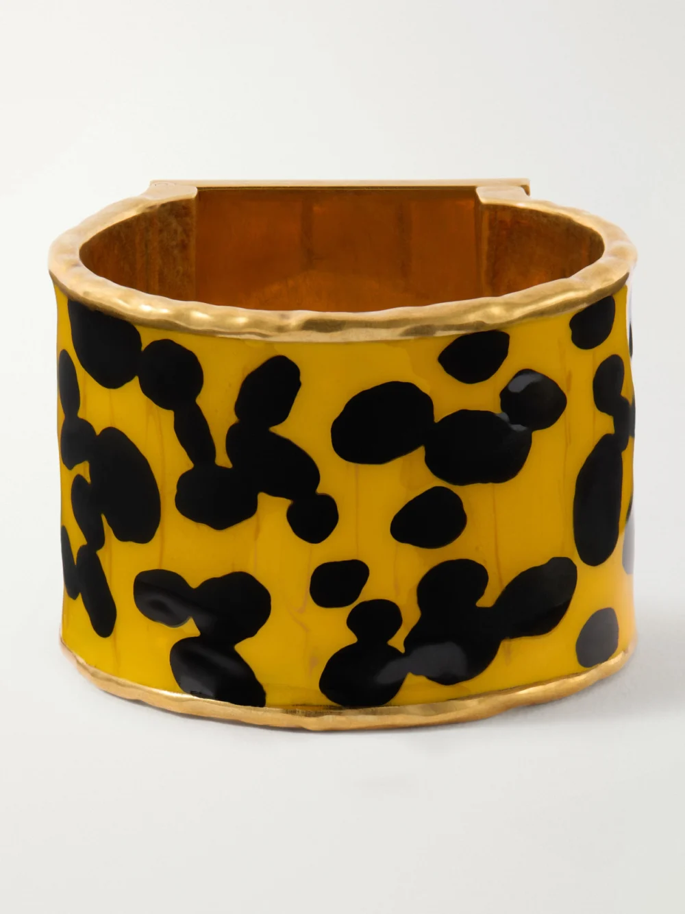 Back view of the Dries Van Noten Gold-tone Enamel Bracelet