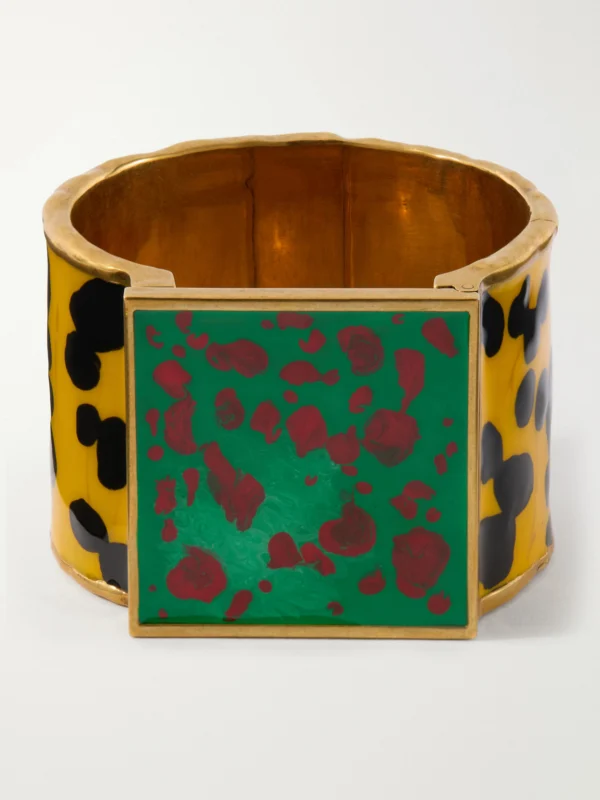 Dries Van Noten Gold-tone Enamel Bracelet