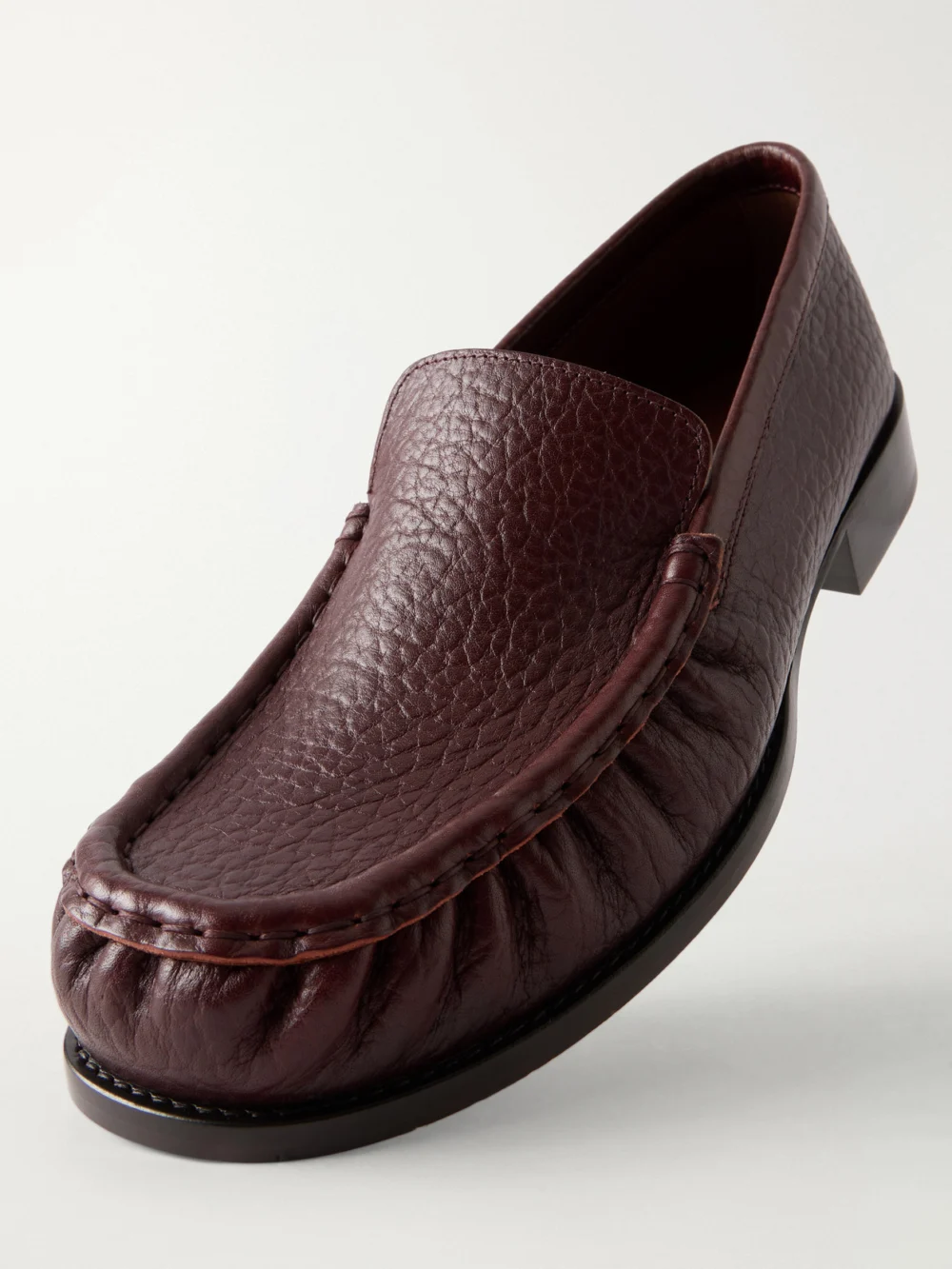 Close-up detail of the Dries Van Noten Leather Loafers