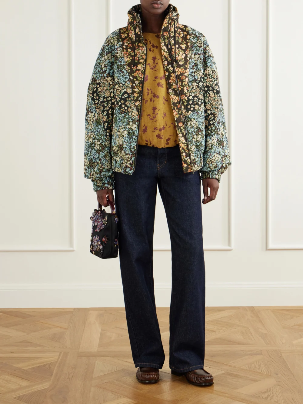 Dries Van Noten Leather Loafers, styled view