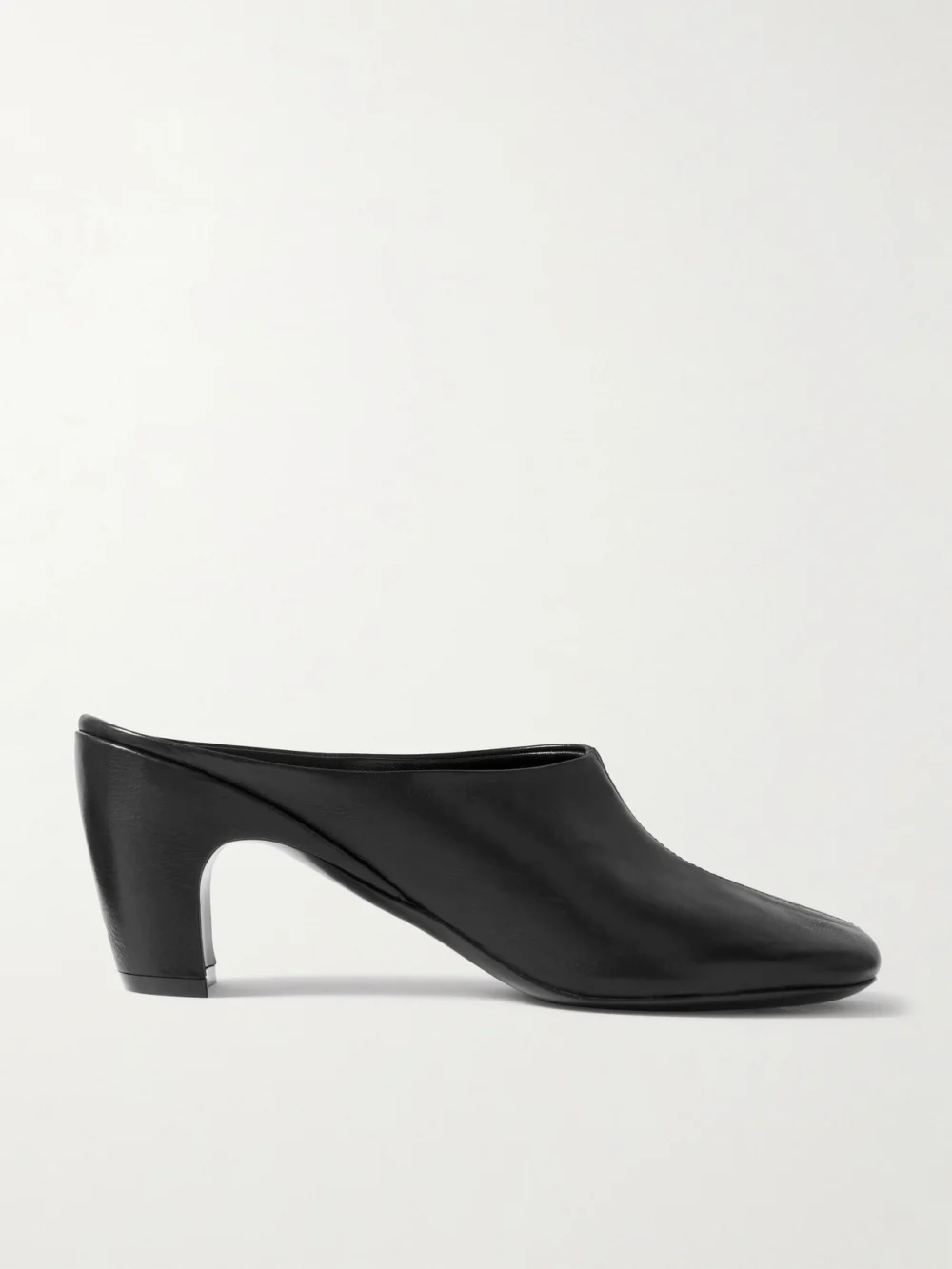 Dries Van Noten Leather Mules in black