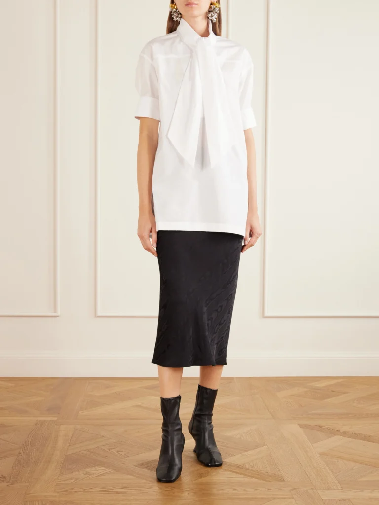 Dries Van Noten Leather Wedge Ankle Boots