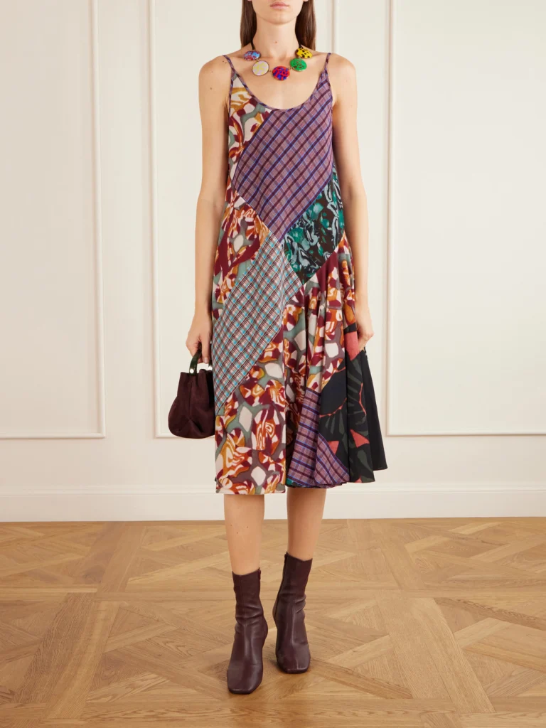 Dries Van Noten Leather Wedge Ankle Boots
