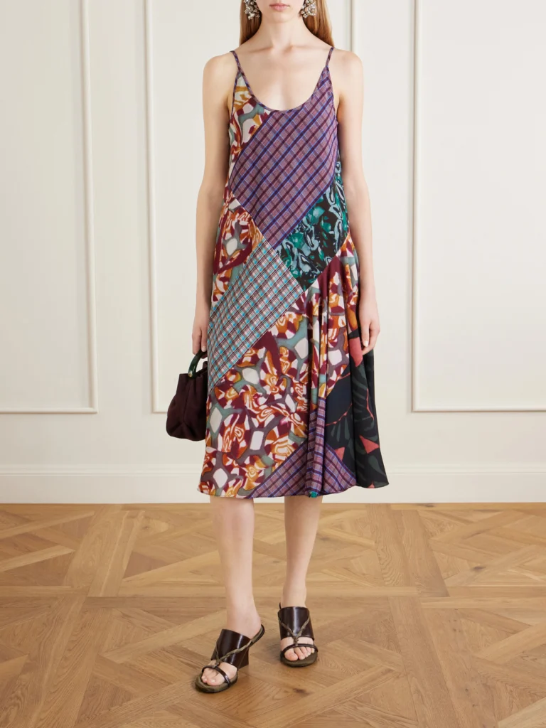 Dries Van Noten Satin-trimmed Leather Mules
