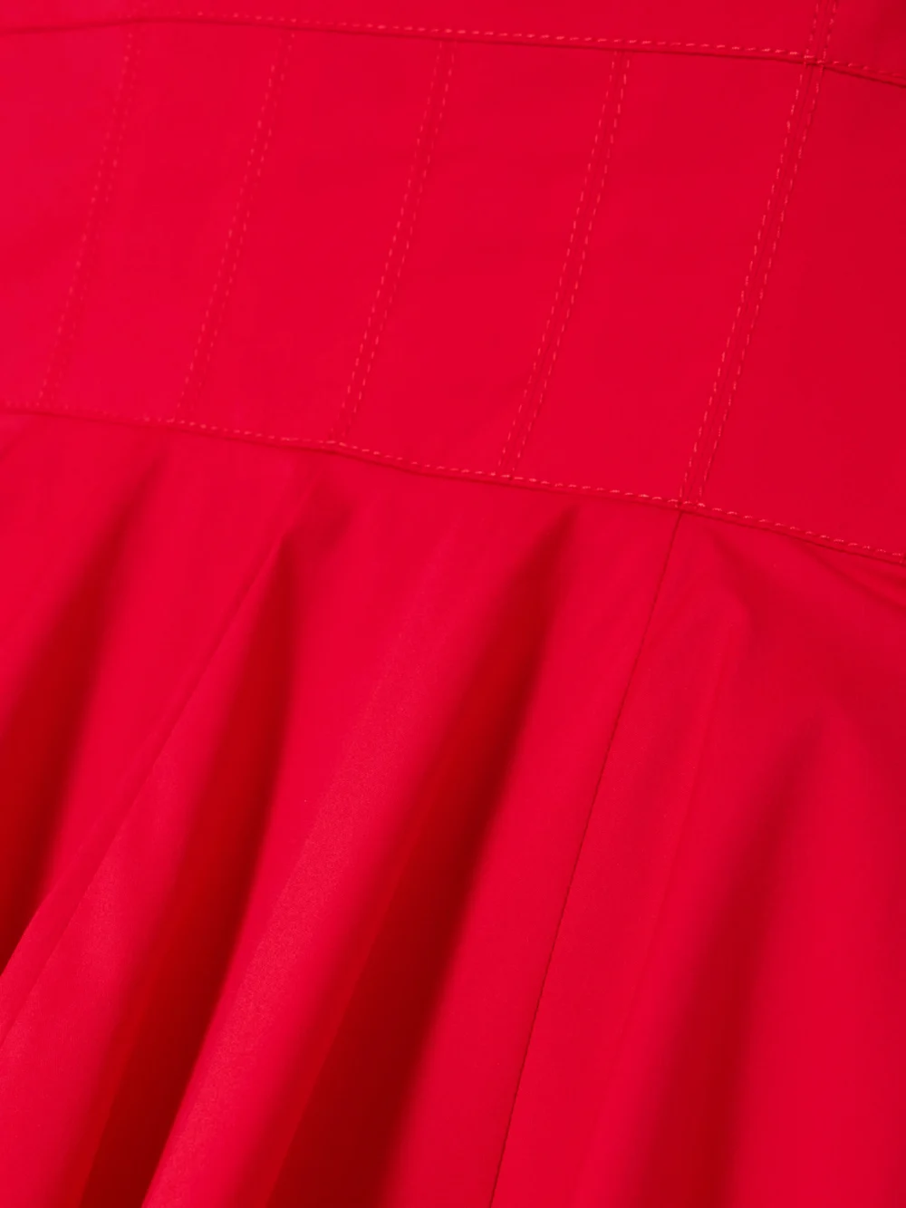 Close-up detail of the Emilia Wickstead Annabelle Cotton-blend Poplin Mini Dress