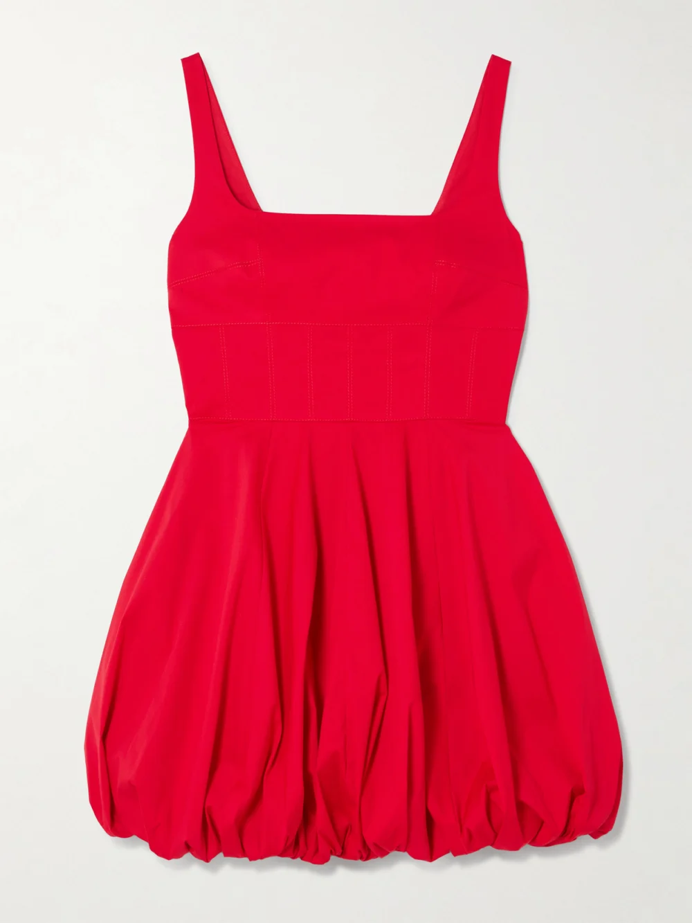 Emilia Wickstead Annabelle Cotton-blend Poplin Mini Dress in red