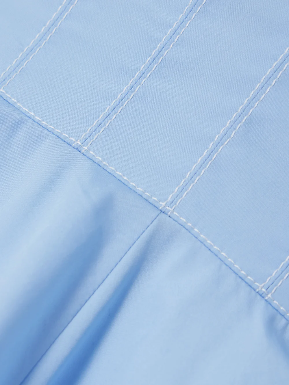 Close-up detail of the Emilia Wickstead Annabelle Cotton-poplin Mini Dress