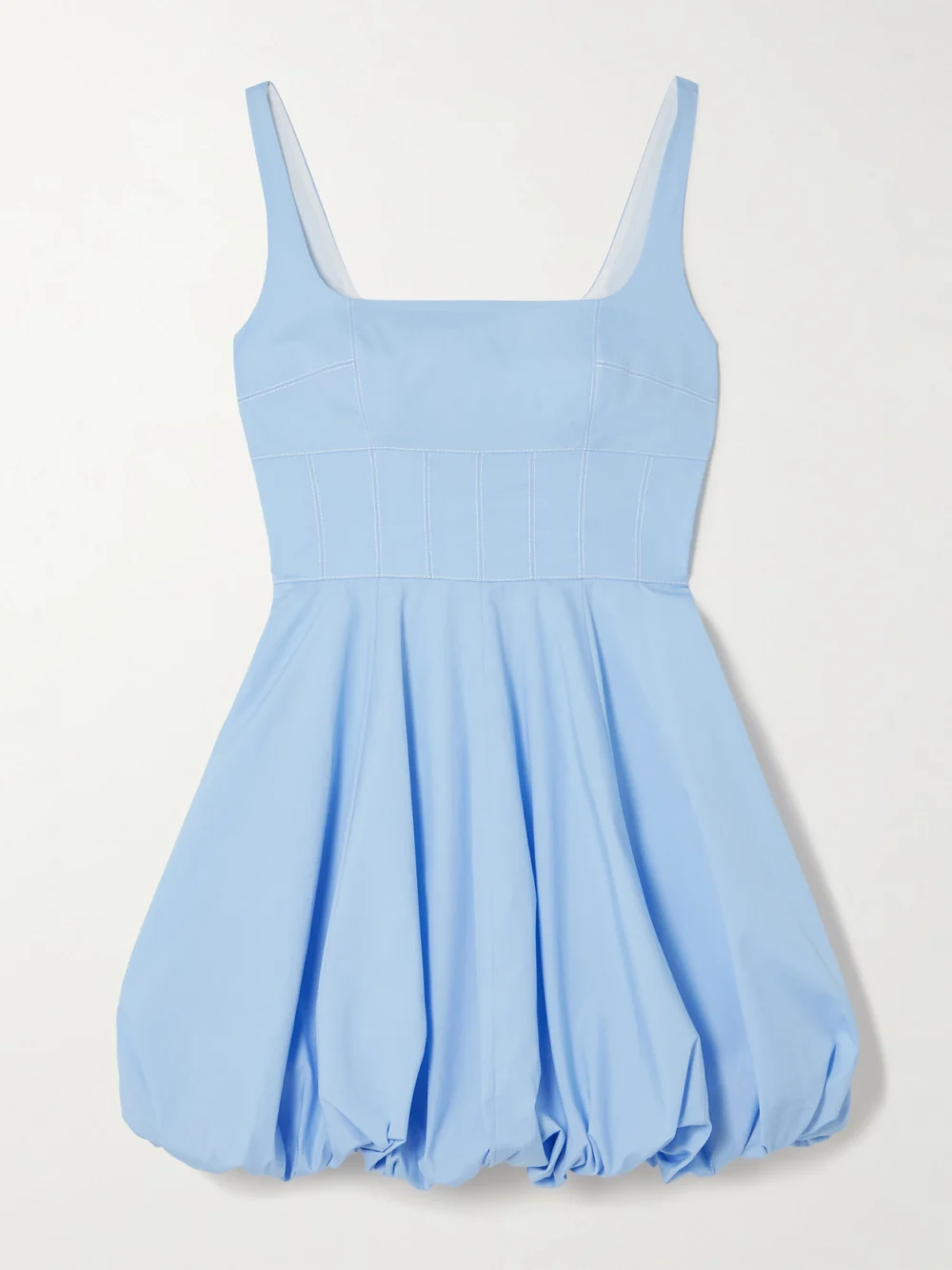 Emilia Wickstead Annabelle Cotton-poplin Mini Dress in light blue
