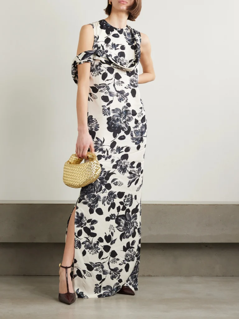 Emilia Wickstead Drifa Ruffled Floral-print Twill Maxi Dress