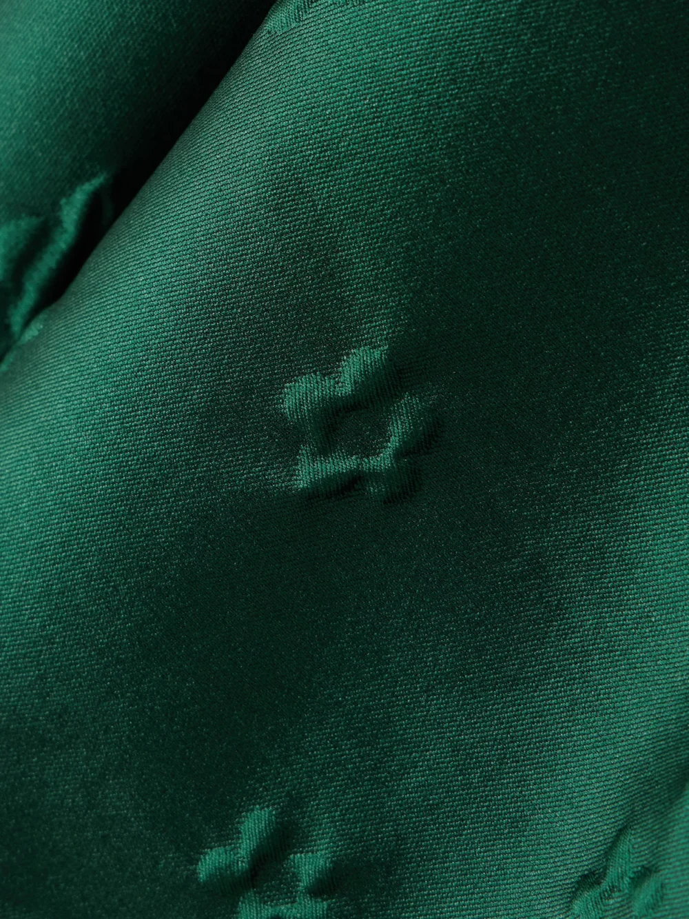 Close-up detail of the Emilia Wickstead Einna Floral Cloqué Mini Dress