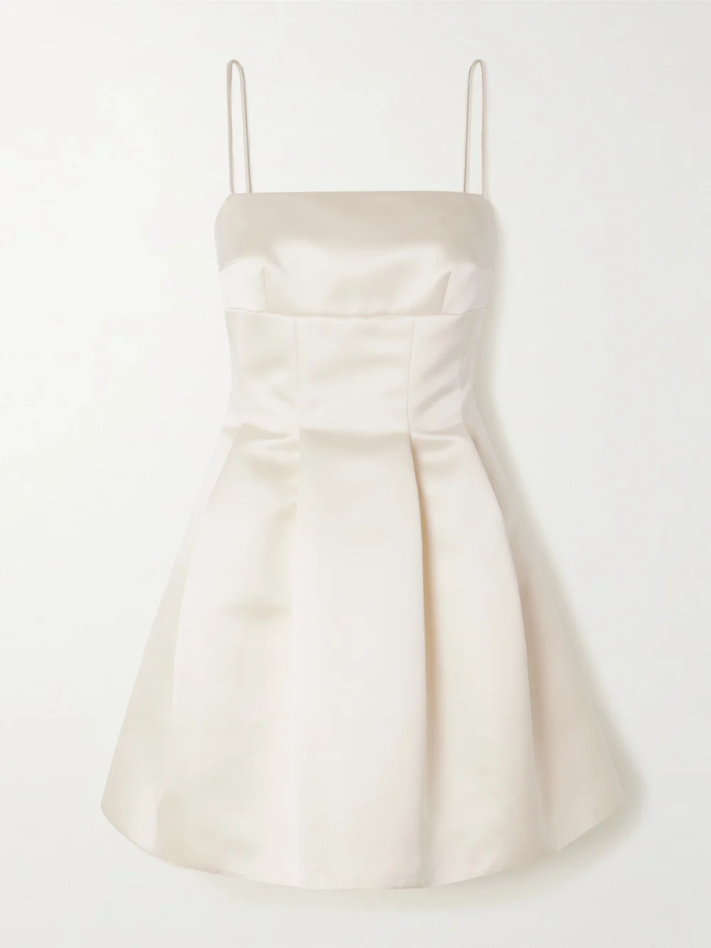 Emilia Wickstead Gayla Duchesse-satin Mini Dress in ivory