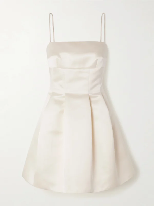 Emilia Wickstead Gayla Duchesse-satin Mini Dress